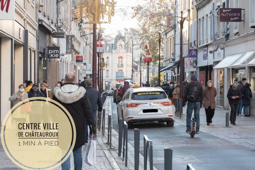 Le Petit Martial - Coeur De Ville,Refait A Neuf,Tout Equipe, Parking Châteauroux Exteriér fotografie
